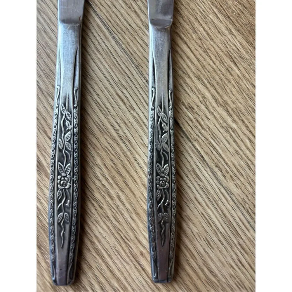Oneida Floral Stainless Steel Dinner Knives Set of 5